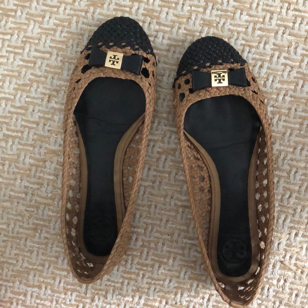 Tory Burch woven ballet flats